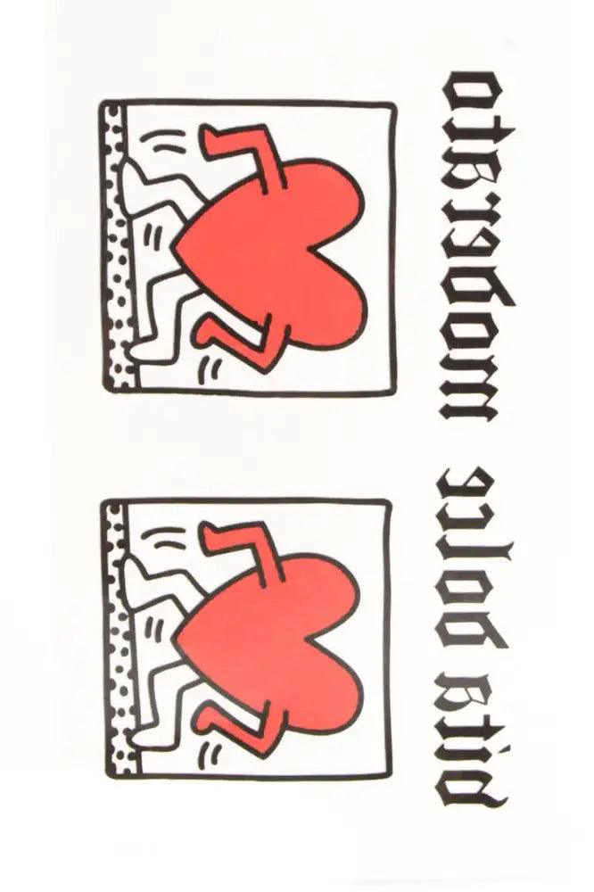 Red Heart Fake Tattoos