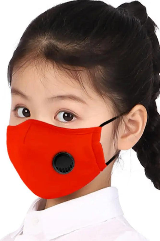 Red Respirator Washable Kids Face Mask