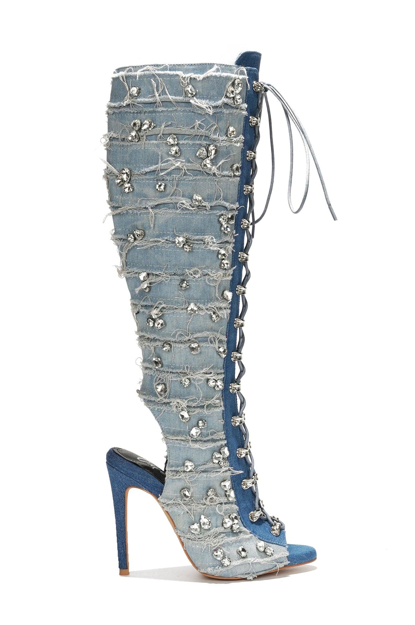 RENAISSANCEE - DENIM Thigh High Boots