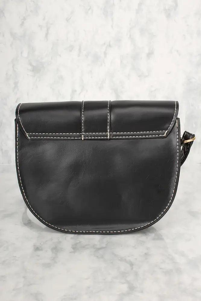 Sexy Black O-Ring Small Shoulder Handbag