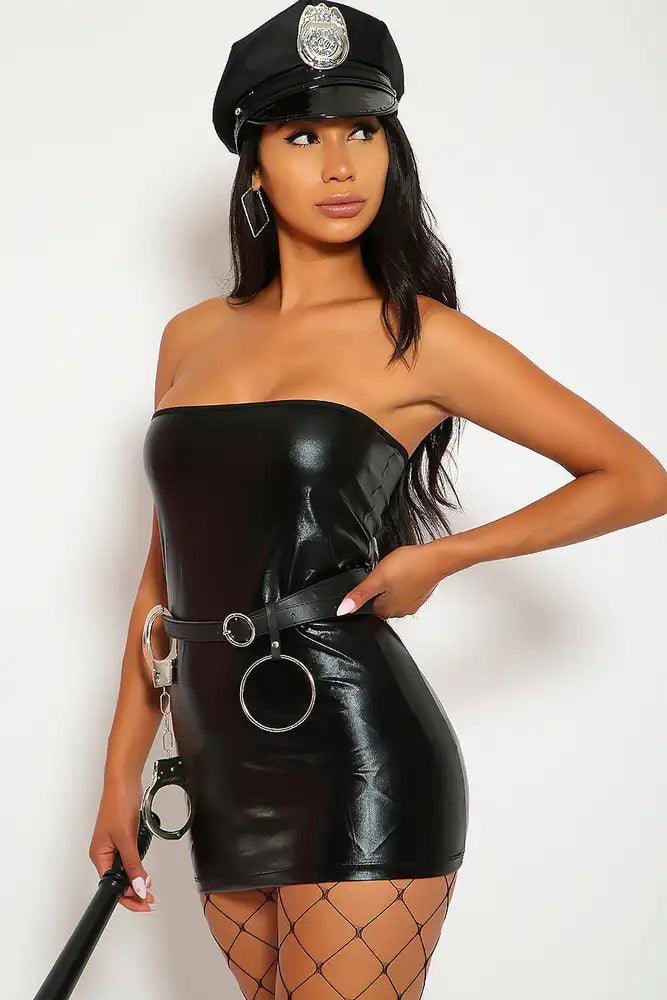 Sexy Black Strapless Versatile Bodycon Costume