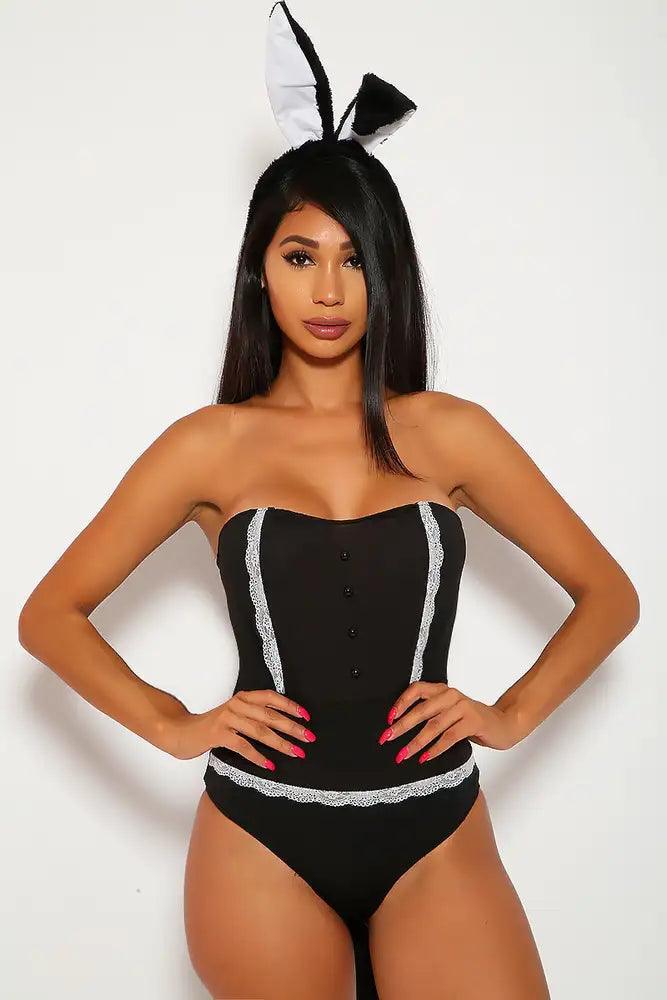 Sexy Black Tuxedo Play Bunny 3Pc. Costume