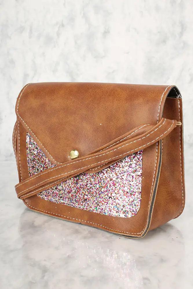 Sexy Camel Sequins Small Shoulder Handbag