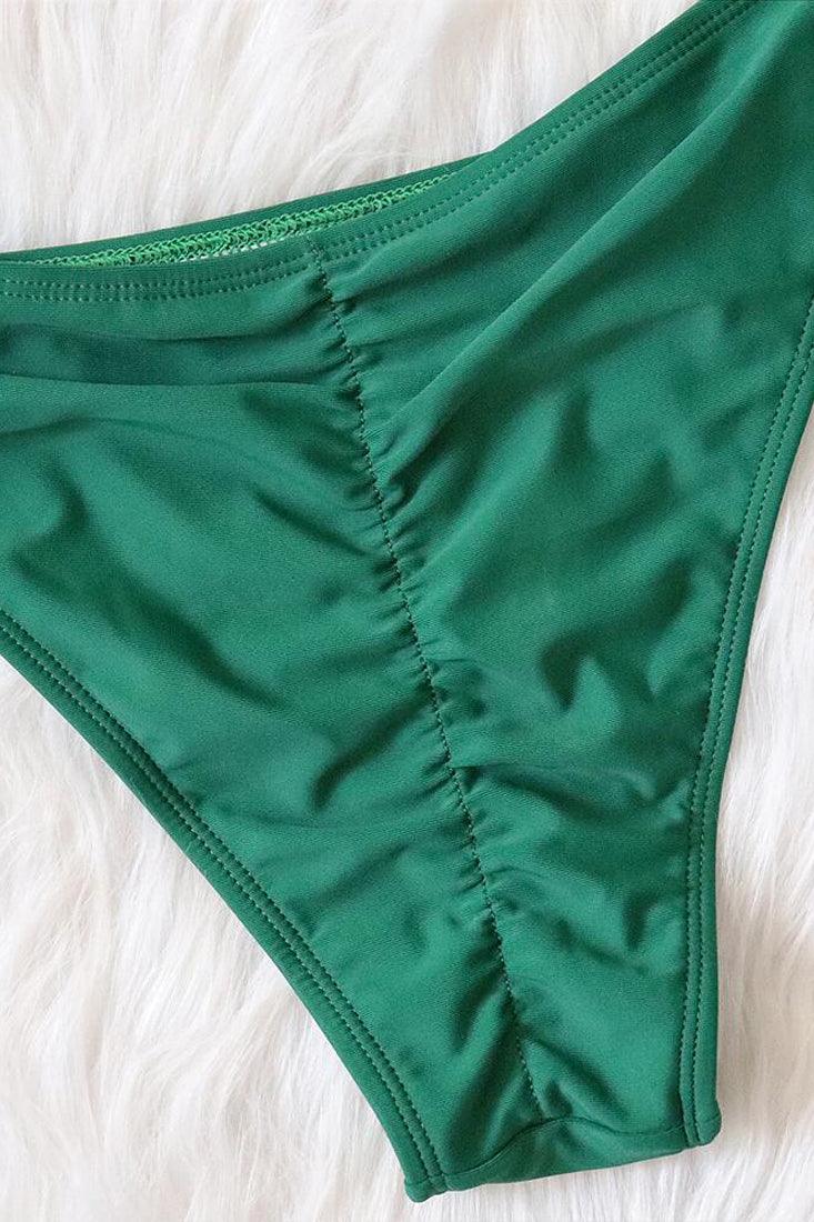 Sexy Green Bikini With Gemstone Details