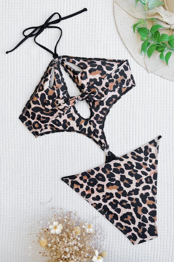 Sexy Leopard Cutout Monokini