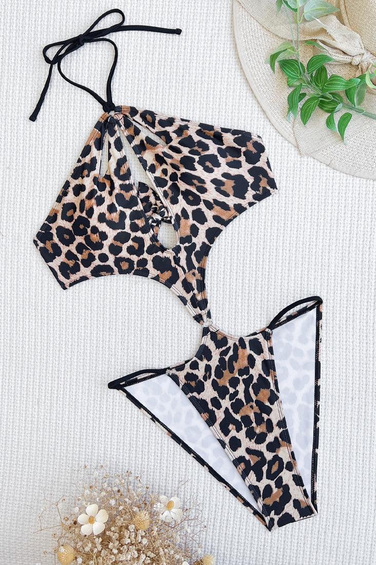 Sexy Leopard Cutout Monokini