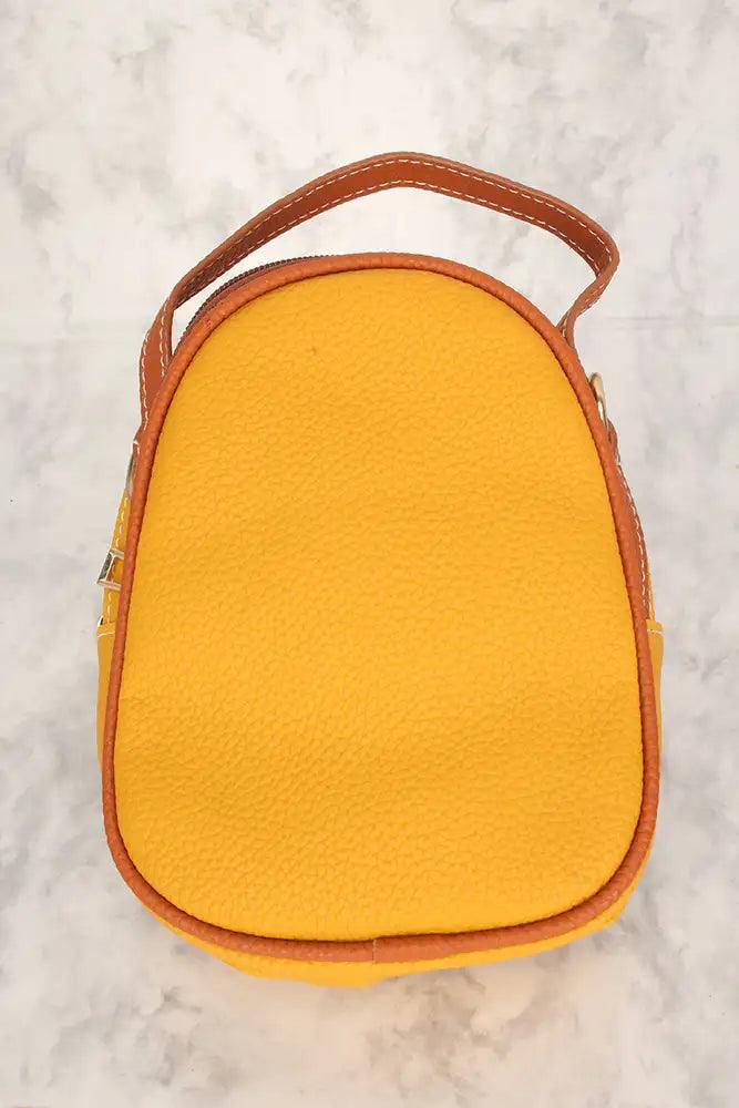 Sexy Mustard Embellished Cross Body Shoulder Bag