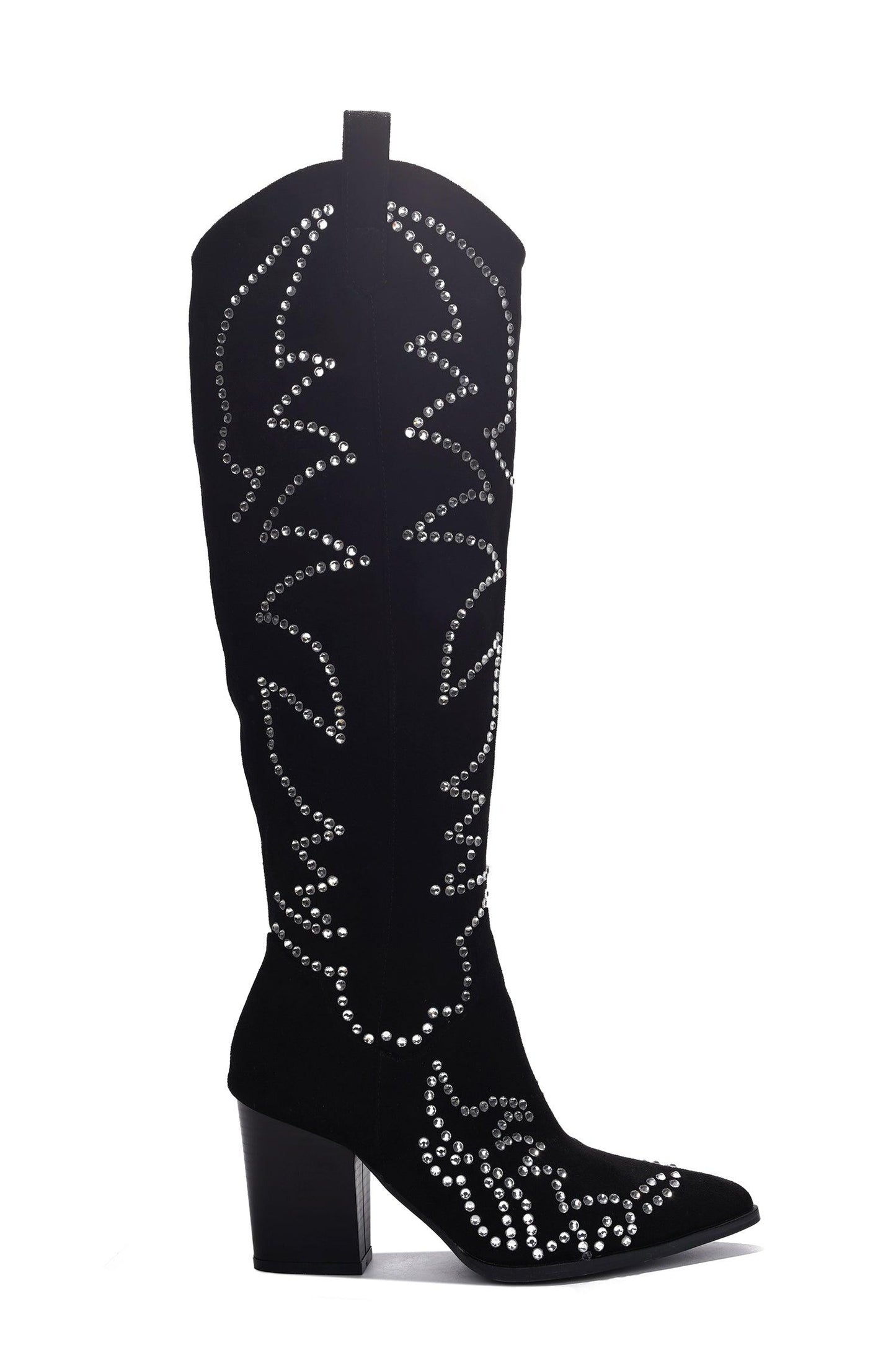 TRIPOLI - BLACK Thigh High Boots