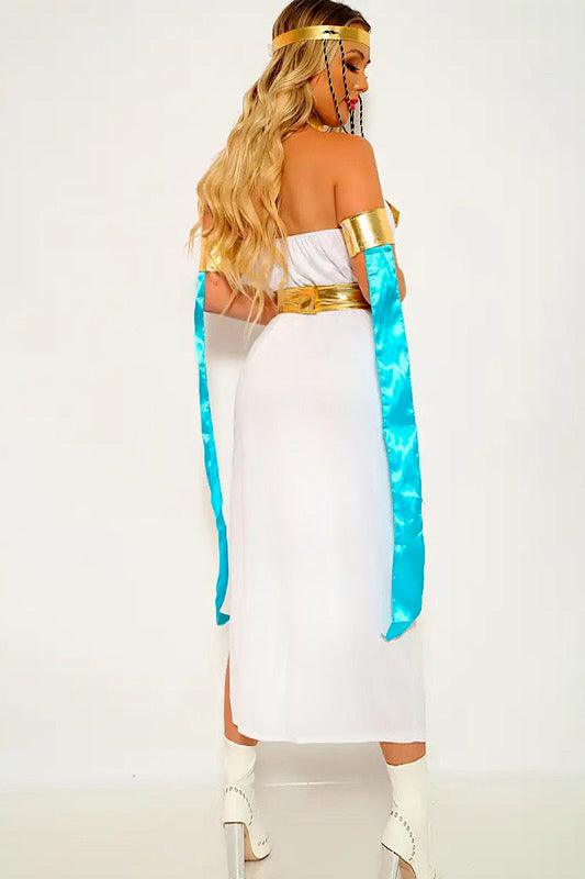 White Mint Egyptian Ruler 5 Piece Costume