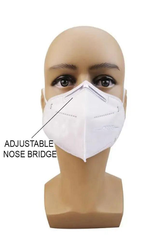 White Surgical Reusable 5 Layer KN95 10 Piece Face Mask